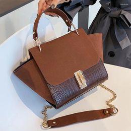 Bag Vintage Wing Shape Tote 2024 Fashion High Quality Matte PU Leather Women's Designer Handbag Chain Shoulder Messenger