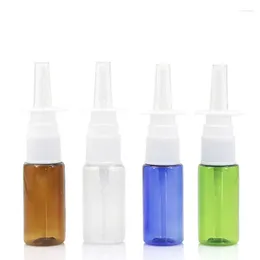 Storage Bottles 15ml PET Empty Bottle Plastic Nasal Spray Pump Sprayer Mist Nose Refillable For LX3424