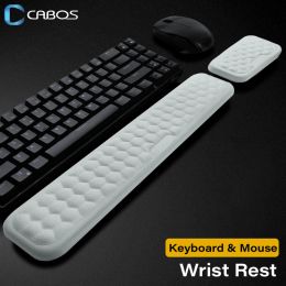 Pads Office Keyboard Wrist Rest Mouse Pad Memory Foam Wrist Support Pad Ergonomic Arm Rest for Laptop Office Computer Accessories