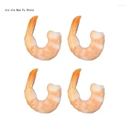 Decorative Flowers E8BD Simulation Shrimp Artificial Food Model Home Display Kitchen Pograph Tool Supplies Decors