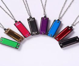 Party Favor 50pcs Personalized Mini Harmonica Necklace Customized Logo Key Rings Kids Birthday Musical Instrument KeyChain4554275