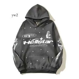 Hellstar Hoodies Men's Sweatshirts High Street Fleece Y2K Hooded Graphic Harajuku Stranger Things Oversize Lose Warm Pullover Sweatshirts Loose Hip Hop Hoody 6952