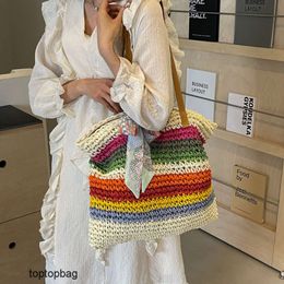 Designer Luxury fashion tote bags Wallets New Sweet Womens Shoulder Bag 2024 Versatile Tote Bag Western Weaving Beach Bag