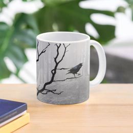 Mugs Black Crow In Foggy Forest A118 Coffee Mug Cups For Tea Personalized Gifts Cute And Different