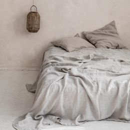 Pure Linen Bed Sheets 100% Stone Washed French Linen Solid Colour Breathable and Durable for Sleepers 1 PC Flat Sheet 240313