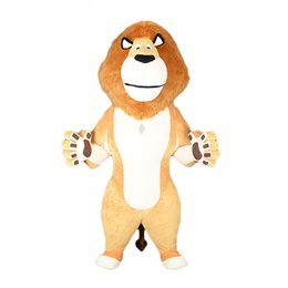 Mascot Costumes 2m/2.6m/3m Iatable Costume Animal Character Blow Up Lion Mascot Adult Full Body Carnival Suit for Entertainment