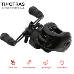 Reels Baitcasting Fishing Reel Graphite Frame 7.2:1 Gear Ratio Powerful Low Profile Baitcaster Reel for Freshwater Saltwater