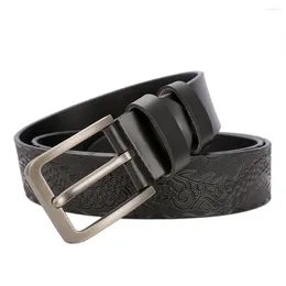 Belts Stylish PU Belt For Men Fashion Printing Flexible And Wear-resistant Male