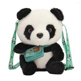 Bag Women Cute Cartoon With Zipper Panda Fluffy Sling Soft Mobile Phone Pouch Ladies Travel Purses