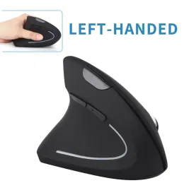 Mice Left Handed Ergonomic Mice 2.4G Wireless Vertical Mouse 800/1200/1600DPI 5 Buttons Optical Mouse for Laptop/Desktop/PC/Macbook