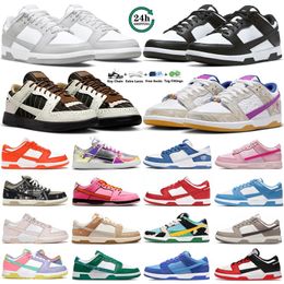 Designer Men Casual Scarpe Panda Bianco Black Grigio Fog Syracuse UNC Brogue Pinstripe Raysa Pink diffuso Taupe Taupe Mens Womens Trainer Sports Sneakers Platform Shoe Gai