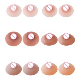 Crossdressing Nipple Stickers Silicone Nipples SelfSuction Fake Female Enhancer False Breast Chest Paste Teat 240319