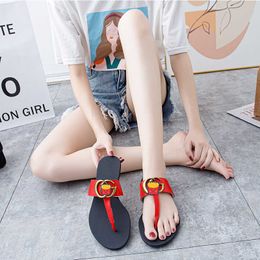 Family Word g Slippers for Womens Summer Fashion Slippers Clip Toe Slippers Ins