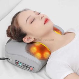 Massaging Neck Pillowws Massage Pillow Neck Massager Pillow For Leaning On Heating Kneading Infrared Car Home Dual Use Comfortable Relieve Pain Home 240322