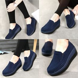 2024 NEW Sneakers Swing shoes Leather platform casual shoes lace-up platform mom shoes GAI