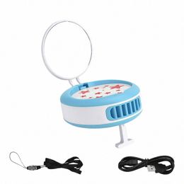 mini Grafting Eyeles Fan Air Cditiing Fan USB Painting Nail Art T-bracket Mirror Mascara Dryer Makeup Accories Tool n5i9#