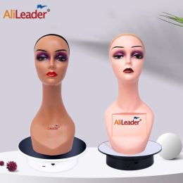Stands Alileader Mannequin Head With Stand Without Shoulders 1pcs Realistic Mannequin Manikin Display Head For Making Wigs Glasses Cap