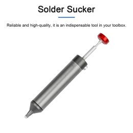 Tips New Desoldering Pump Solder Sucker Manual Solder Remover Welding Tools Soldering Iron Desoldering Pump Tool Powerful Suction