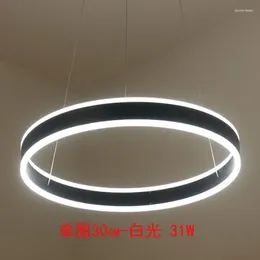 Ceiling Lights Lamp In The Living Room Duplex Building Round Up And Down Luminous Acrylic Post-Modern Simple Creative Personality