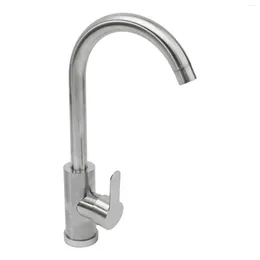 Kitchen Faucets 304 Stainless Steel Single Lever Cold And Water Mixer Tap Deck Mounted Sink Taps