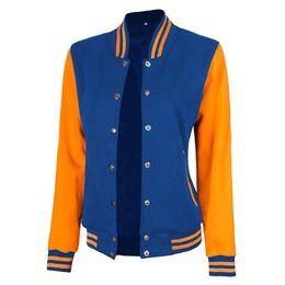 Decrum Letterman Jacket Women - Varsity Jackets for Womens Highschool Baseball Bomber Lightweight Trendy