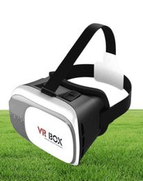 VR Box 3D Glasses Headset Virtual Reality phones Case Google Cardboard Movie Remote for Smart Phone VS Gear Head Mount Plastic VRB3016667