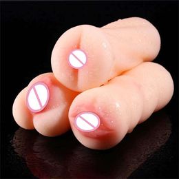 Masturbators Male Masturbator Cup Sex Toys for Men Silicone Realistic Vaginal Oral Adult Endurance Exercise Sex Products Flirting Tools