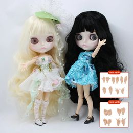 ICY DBS Blyth doll 16 30cm Various styles matte face glossy face Nude doll with ABhands special deal for girl gift toy 240315