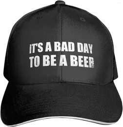 Ball Caps It's A Bad Day To Be Beer Premium Adjustable Baseball Cap For Men And Women - Outdoor Sports Sun Protection Black