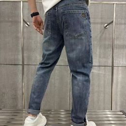 Jeans men, micro span slim-fit version, good elasticity, version fashion-8989