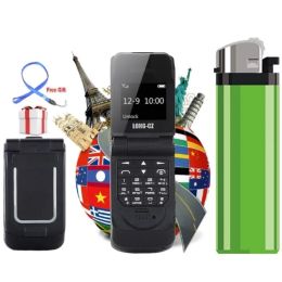 Player Newest LONGCZ J9 Magic voice bluetooth dialer mini flip card phone mp3 FM mini cell bluetooth 3.0 earphone smallest mini phone