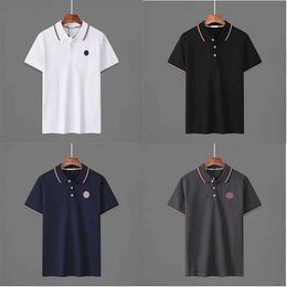 Designer Mens Polo Shirts Monc Women T Shirts Fashion Clothing Embroidery Letter Business Short Sleeve Calssic Tshirt Skateboard Casual Tops plus size s-4XL