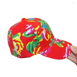 Ball Caps Flower Er Ren Zhuan Baseball Hat Creative For Stage Festive Floral Po Props