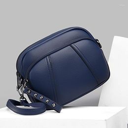 Drawstring High Quality Leather Handbag Purse Women Bag Trend Luxury Designer Shoulder Crossbody Sac Ladies Messenger Small Tote