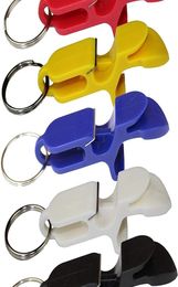 Pack of 10Sgun tool bottle opener keychain beer bong sgunning tool great for parties party Favours wedding gift 201208765052