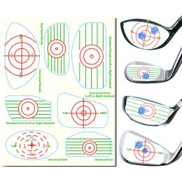 Aids New Mixed Golf Club Impact Tape Labels Ball Hitting Recorder Stickers for Swing Training Irons Woods Practice Drop Shipping