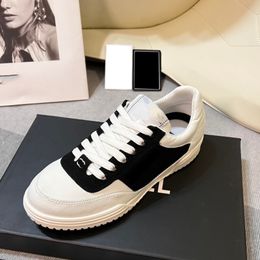 Womens Designer Dress Shoes Flat Platform Shoes Small White Shoes Colour Contrast Stitching Suede Cowhide Casual Shoes Thick Panda Summer Mesh Sneakers Shoes