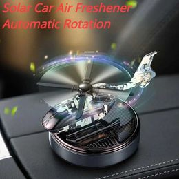 Car Air Freshener Car perfume Solar car air freshener Automatic rotating dashboard perfume Camouflage helicopter Essential oil diffuser decoration 24323