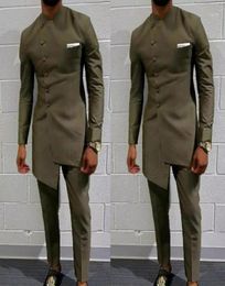 Vintage African Clothing For Men Men039s Long Wedding Suit Men Attire Groom039s Suit Slim Blazers Fit Mens Coat Jacket Pant8430857