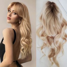 Toppers Ombre Blonde Thick End Hair Women Toupee Natural Chinese Virgin Human Hair Pieces Mono Base Topper for Salon