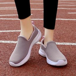 Walking Shoes Women Mesh Loafers Winter Spring Sports Outdoor Light Flats Black Breathable Fitness Sneakers Soft Size 35-43