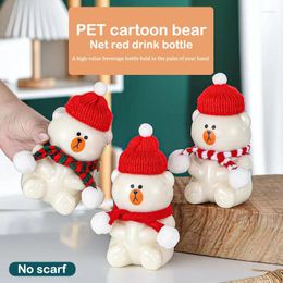 Water Bottles Cute Bottle Bear Shaker Milk Tea Drinking Cup Drink Kitchen Christmas Gift