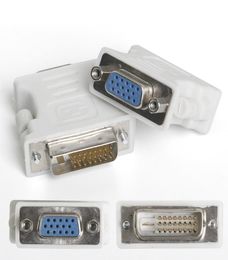 Whole 100pcslot DVI 241 DVI 245 Male to VGA Female Adapter Adaptor DVID DVII DVIA 2890822