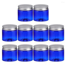 Storage Bottles 10 Pcs Aluminum Cap Cream Box Buttercream Makeup Container Plastic Empty Creams