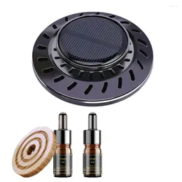 Car Air Freshener Rotating Solar Energy Perfume Holder Ornament For Automotive Auto Scent