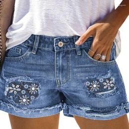 Women's Jeans Arrivals Sense Design 2024 Spring Summer Clothing Printed Patchwork Denim Shorts Sexy Pants