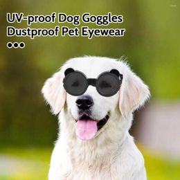 Dog Apparel 1 Pair Pet Goggles Windproof UV-Proof Adjustable Straps Sunglasses Small Medium Dogs Puppy