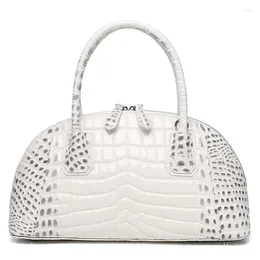 Hobo Women's Handbag Women Genuine Leather Bag Crocodile Skin Bags Luxury Designer Brand