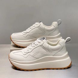 Boots Designer Women Shoes Platform Sneakers Women Sports Shoes 2023 Cozy Genuine Leather White Vulcanize Shoes Girls Chunky Sneakers