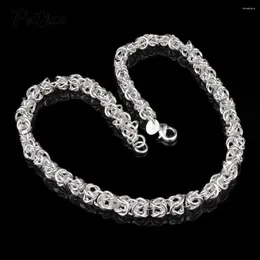 Chains 925 Sterling Silver Link Chain Necklaces High Quality Jewelry For Women Party Gift 0.7CM Thickness Length 18 Inches Weight 30g